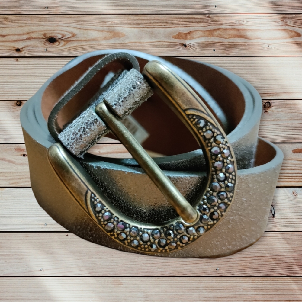 Fossil belt! Size large! Gold